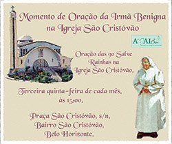 Momento Oração da Irmã Benigna na Igreja São Cristóvão